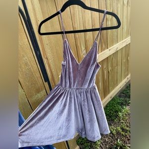 Urban Outfitters Velvet Mini Romper